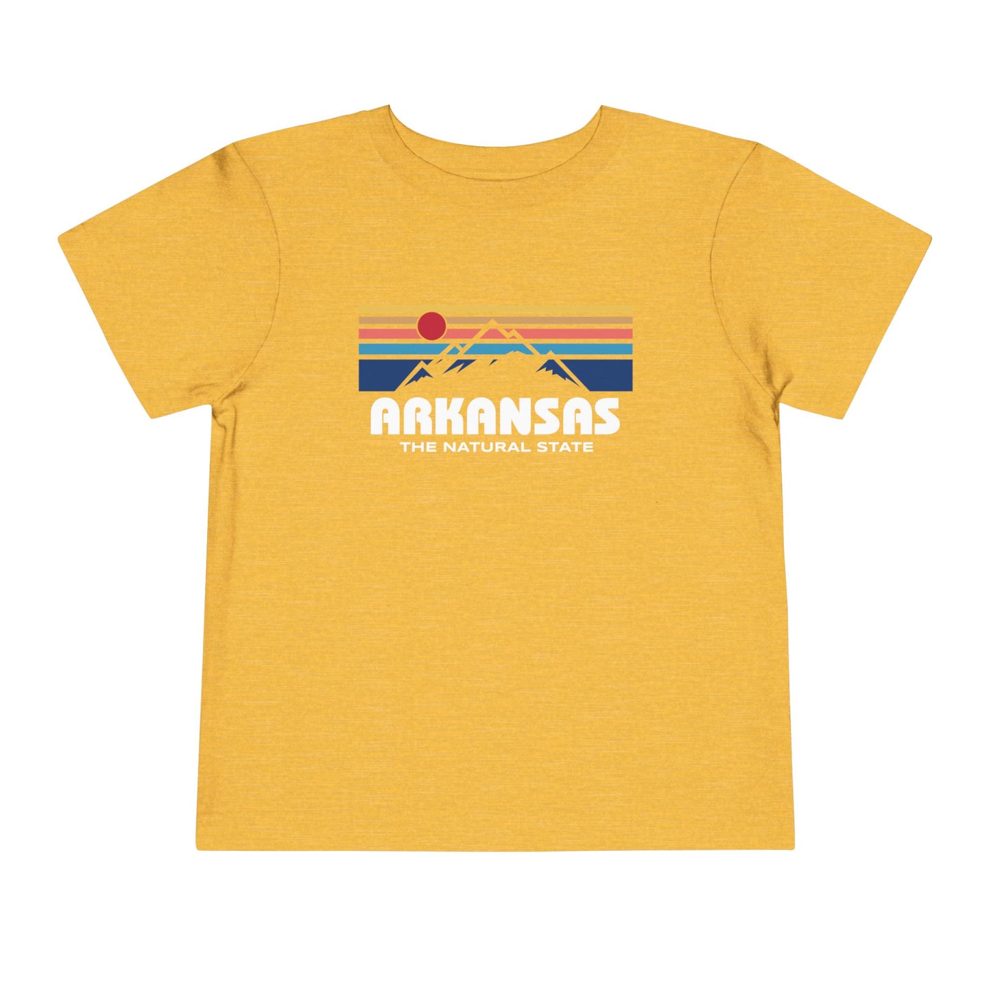 Arkansas Retro Mountain Range - Kids Toddler Short Sleeve Tee