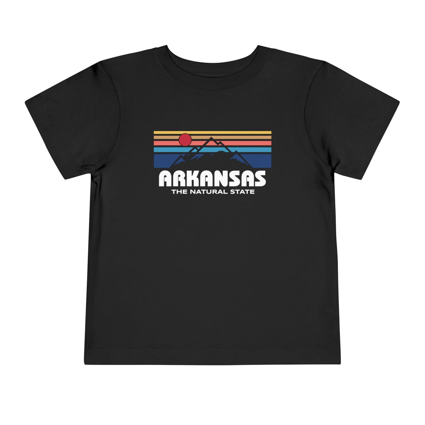 Arkansas Retro Mountain Range - Kids Toddler Short Sleeve Tee