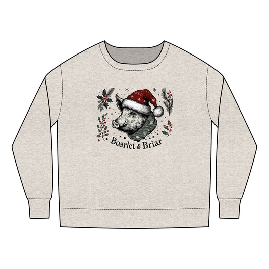 Christmas Pig Toddler Sweatshirt - Boarlet & Briar Design