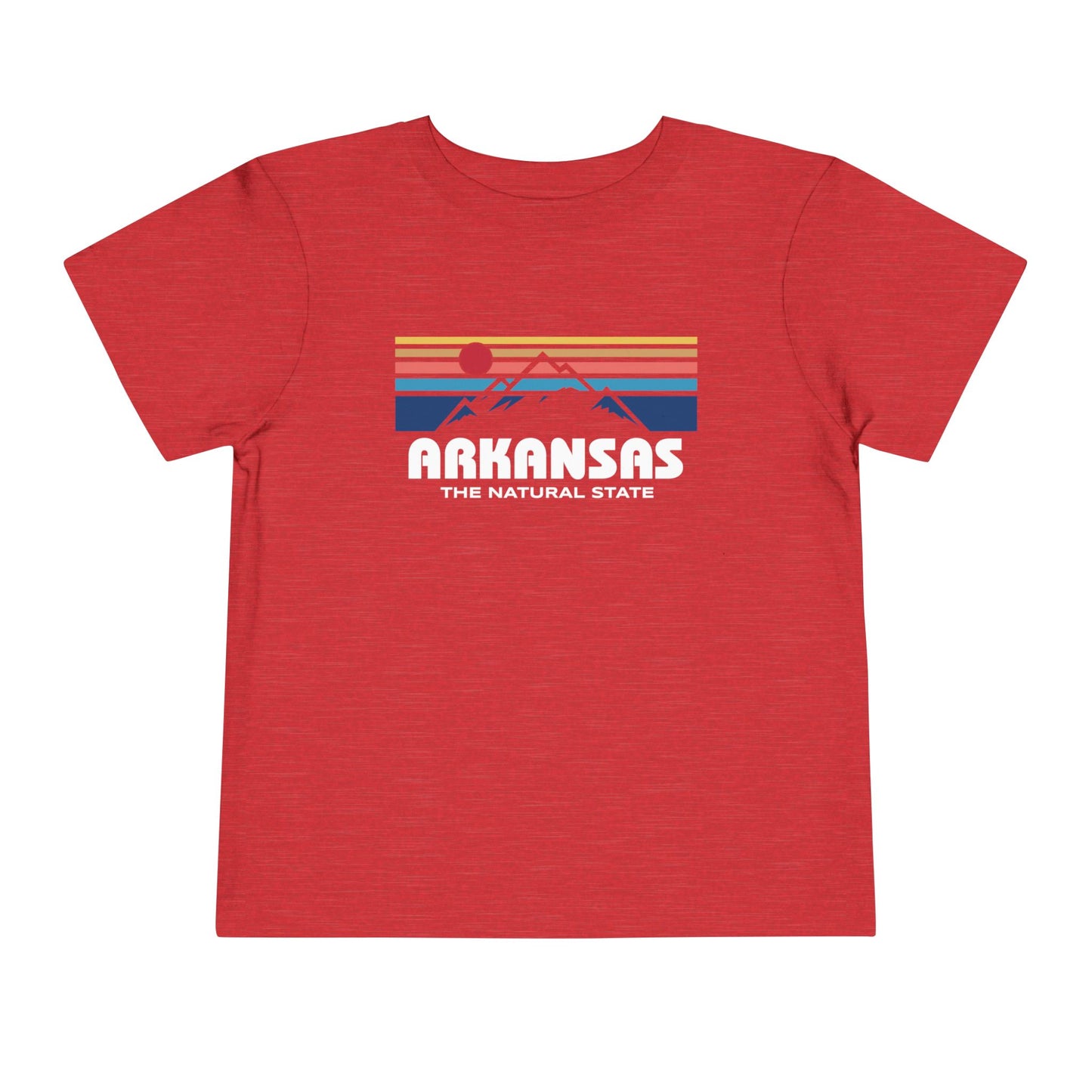 Arkansas Retro Mountain Range - Kids Toddler Short Sleeve Tee