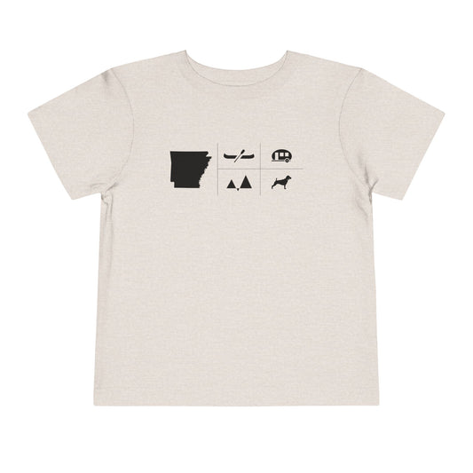 Arkansas Outdoors - Kids Toddler Short Sleeve Tee