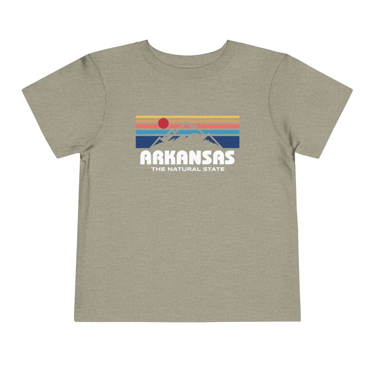 Arkansas Retro Mountain Range - Kids Toddler Short Sleeve Tee