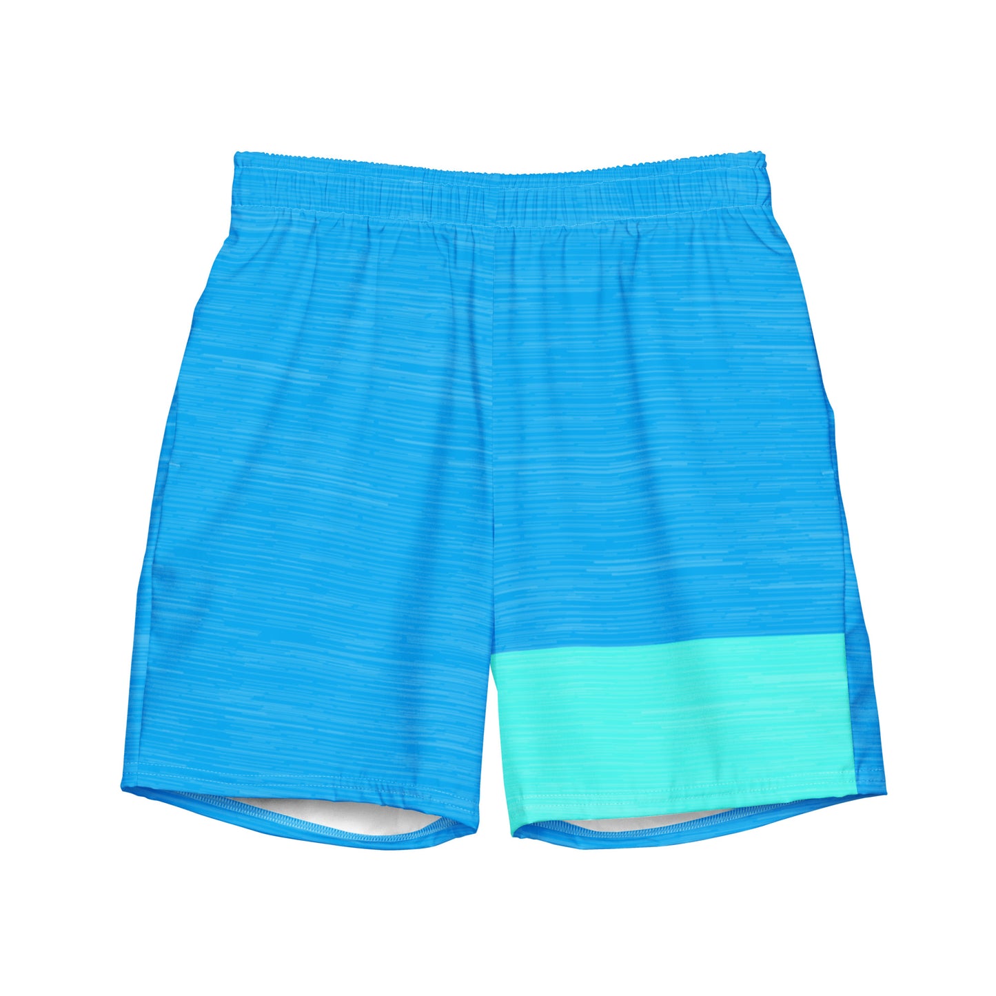 Blue Swimming Trunks Color Block