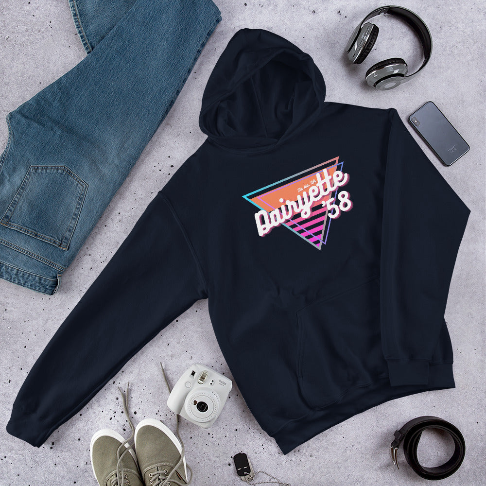 Neon Retro Dairyette Hoodie