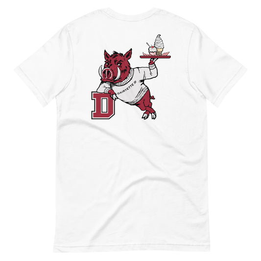 Dairyette Hogs T-shirt (On Back) - Bella+Canvas