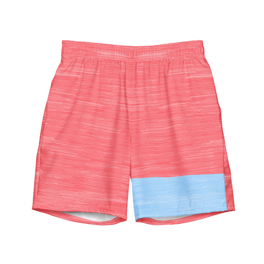 Coral Swimming Trunks  Color Block
